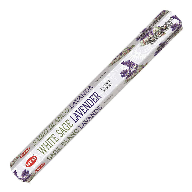 White Sage Lavender HEM Incense Stick 20 Pack - Magick Magick.com