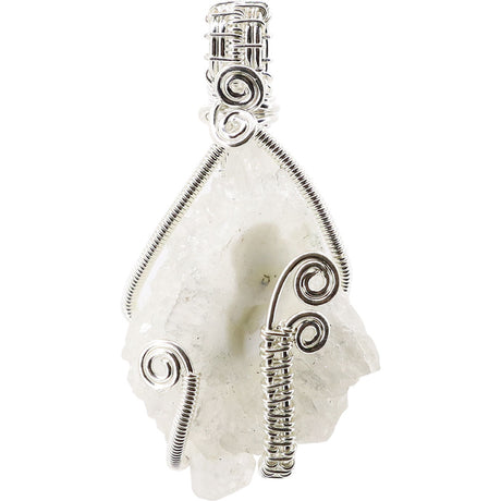 Wire Wrapped Pendant - Apophyllite Cluster - Magick Magick.com