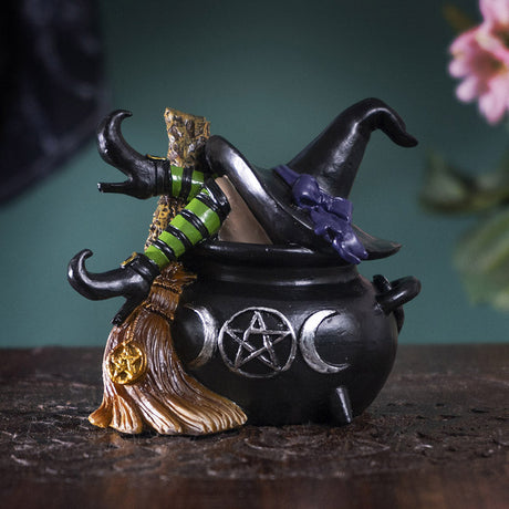 Witch in Cauldron Statue - Magick Magick.com
