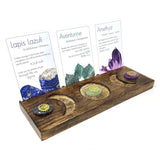 Wooden Tarot Card Holder with Triple Moon Design - Magick Magick.com