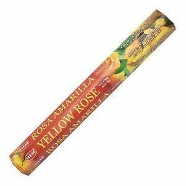 Yellow Rose HEM Incense Stick 20 Pack - Magick Magick.com