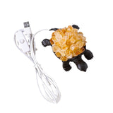 4.5" LED Turtle Crystal Night Light - Citrine