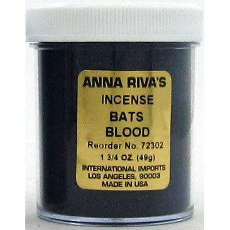1 3/4 oz Anna Riva Incense Powder - Bat's Blood - Magick Magick.com