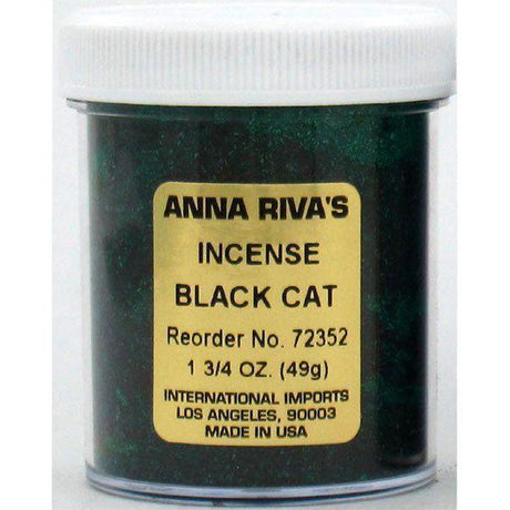 1 3/4 oz Anna Riva Incense Powder - Black Cat - Magick Magick.com
