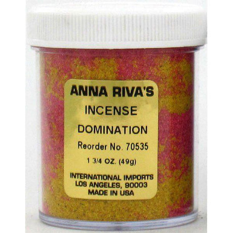 1 3/4 oz Anna Riva Incense Powder - Domination - Magick Magick.com
