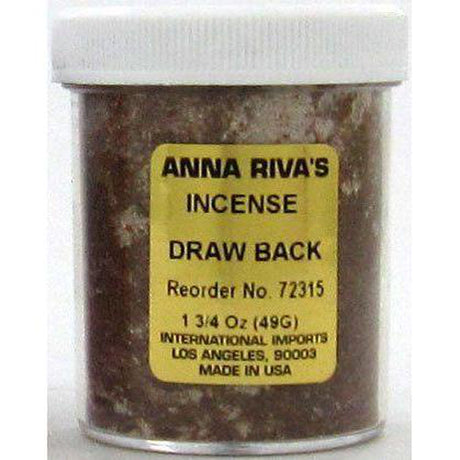 1 3/4 oz Anna Riva Incense Powder - Draw Back - Magick Magick.com