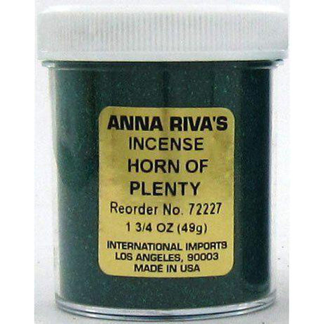 1 3/4 oz Anna Riva Incense Powder - Horn of Plenty - Magick Magick.com