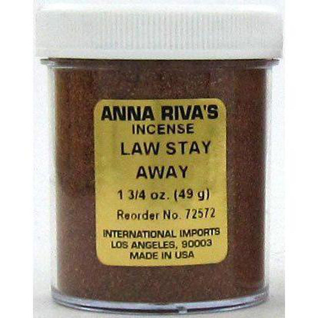 1 3/4 oz Anna Riva Incense Powder - Law Stay Away - Magick Magick.com