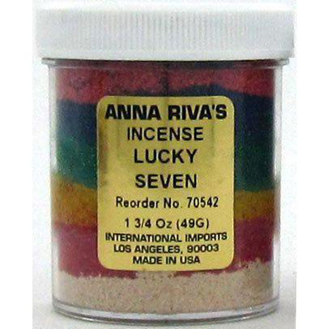 1 3/4 oz Anna Riva Incense Powder - Lucky Seven - Magick Magick.com