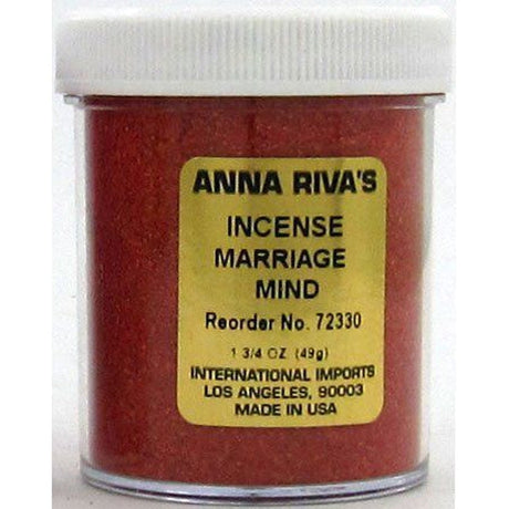 1 3/4 oz Anna Riva Incense Powder - Marriage Mind - Magick Magick.com