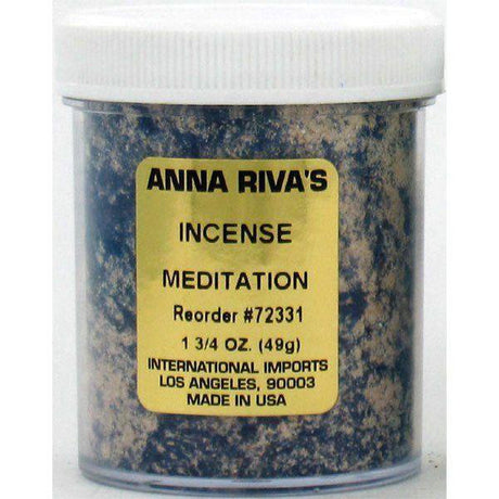 1 3/4 oz Anna Riva Incense Powder - Meditation - Magick Magick.com