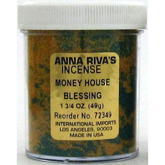 1 3/4 oz Anna Riva Incense Powder - Money House Blessing - Magick Magick.com