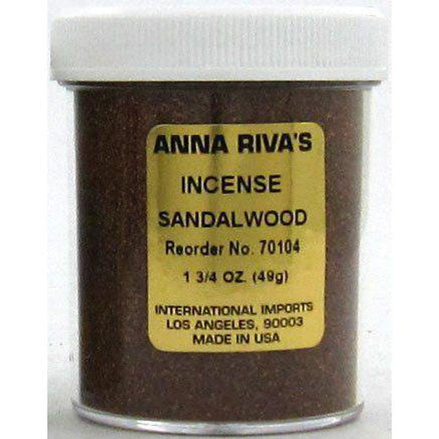 1 3/4 oz Anna Riva Incense Powder - Sandalwood - Magick Magick.com