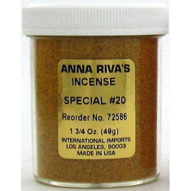 1 3/4 oz Anna Riva Incense Powder - Special #20 - Magick Magick.com
