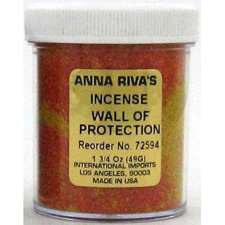 1 3/4 oz Anna Riva Incense Powder - Wall of Protection - Magick Magick.com