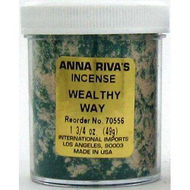 1 3/4 oz Anna Riva Incense Powder - Wealthy Way - Magick Magick.com