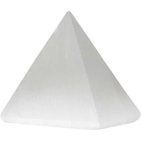 1" Gemstone Pyramid - Selenite - Magick Magick.com