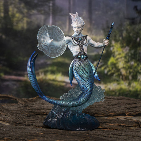 10" Anne Strokes Elemental Magic Statue - Water Wizard - Magick Magick.com