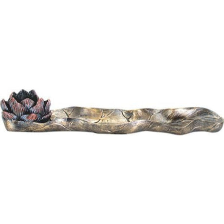 10" Lotus Flower Incense Holder Burner - Magick Magick.com