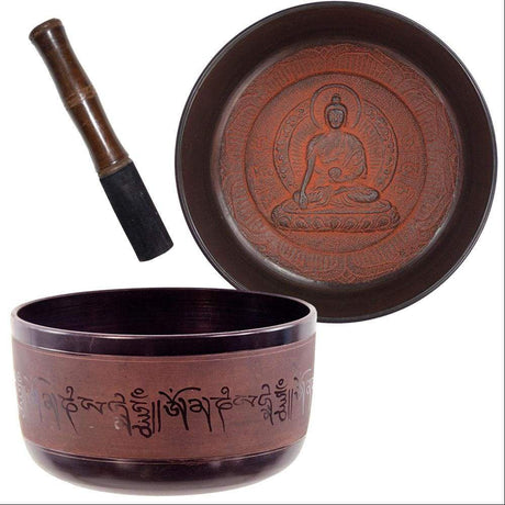 10" Singing Bowl Flat Sides - Medicine Buddha - Magick Magick.com