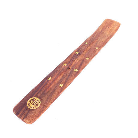 10" Wood Incense Holder - Astrology - Pisces - Magick Magick.com
