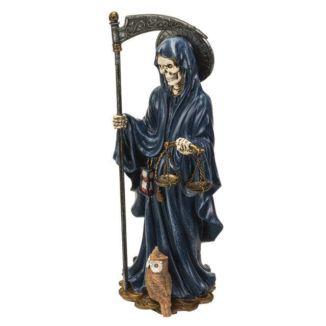 10.5" Santa Muerte Blue Statue - Magick Magick.com