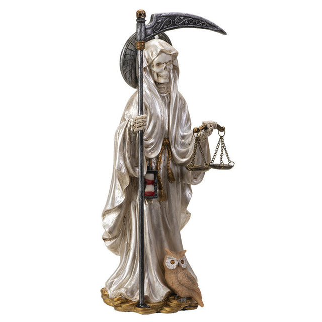 10.5" Santa Muerte White Statue - Magick Magick.com