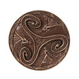 10.75" Triple Goddess Triskelle Plaque in Bronze - Magick Magick.com