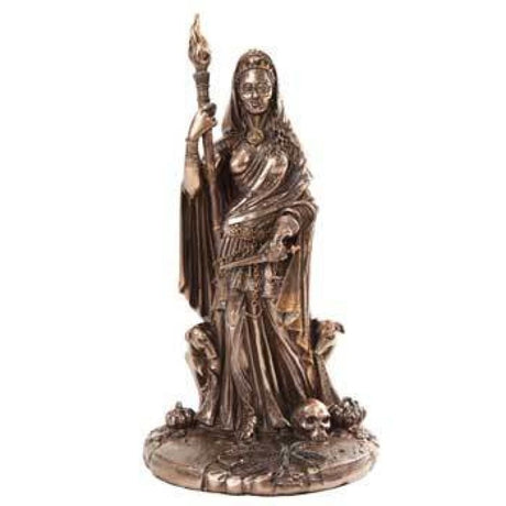 11" Goddess Hecate Statue in Bronze - Magick Magick.com