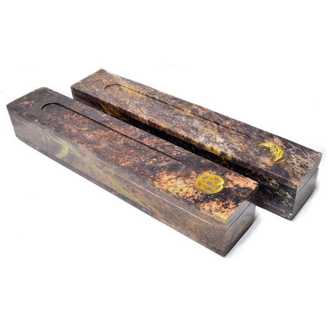 11" Soapstone Incense Burner (Assorted Design) - Magick Magick.com