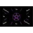 11" Velvet Pendulum Mat - Pentacle with Colors - Magick Magick.com
