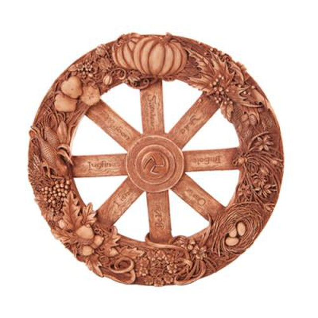 11" Wheel of The Year Wall Plaque Statue - Magick Magick.com