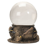 110 mm Witch and Broom Gazing Ball - Magick Magick.com