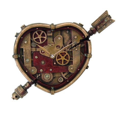 11.2" Steampunk Clockwork Heart Clock - Magick Magick.com