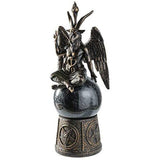 12" Baphomet Storm Ball Statue - Magick Magick.com