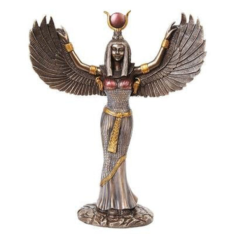 12" Egyptian Isis Statue in Bronze - Magick Magick.com