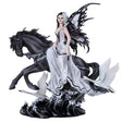 12" Fairy Statue - Lamentation of Swans Fairy with Black Horse - Magick Magick.com