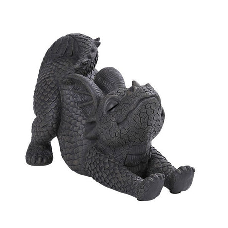 12" Garden Dragon Statue - Stretching - Magick Magick.com