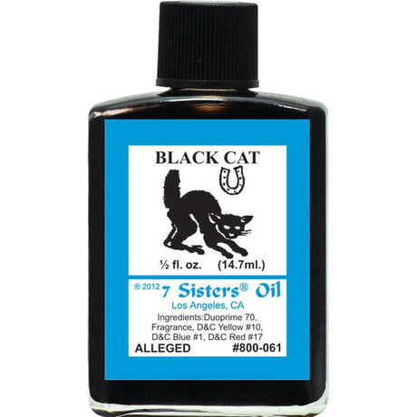 1/2 oz 7 Sisters Oil - Black Cat - Magick Magick.com