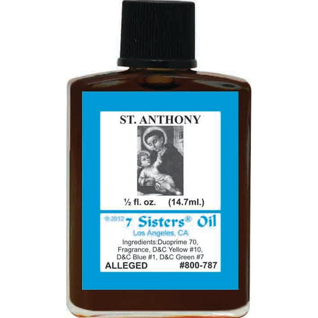 1/2 oz 7 Sisters Oil - St. Anthony - Magick Magick.com