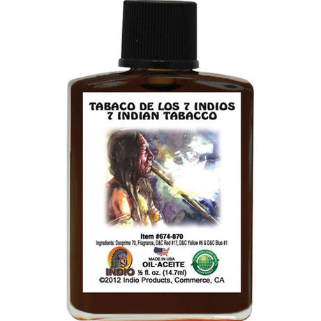 1/2 oz Indio Oil - 7 Indian Tobacco - Magick Magick.com