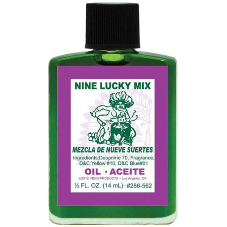 1/2 oz Indio Oil - 9 Lucky Mix - Magick Magick.com