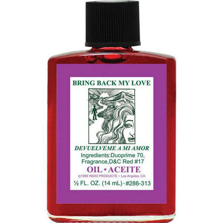 1/2 oz Indio Oil - Bring Back Love - Magick Magick.com