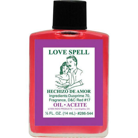 1/2 oz Indio Oil - Love Spell - Magick Magick.com