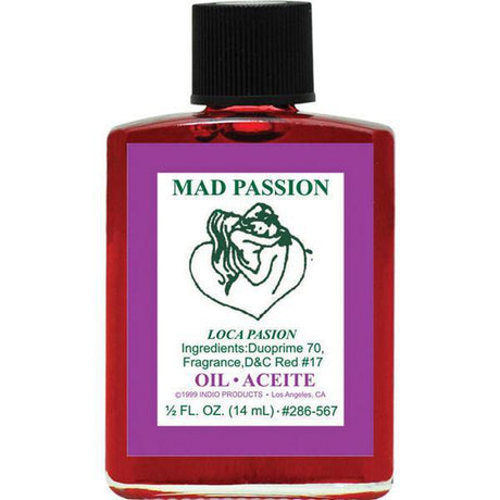 1/2 oz Indio Oil - Mad Passion - Magick Magick.com