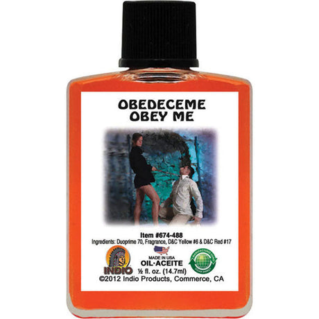 1/2 oz Indio Oil - Obey Me - Magick Magick.com