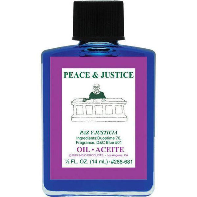 1/2 oz Indio Oil - Peace & Justice - Magick Magick.com