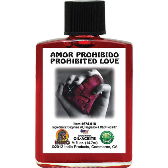 1/2 oz Indio Oil - Prohibited Love - Magick Magick.com