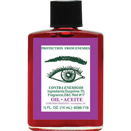 1/2 oz Indio Oil - Protection from Enemies - Magick Magick.com