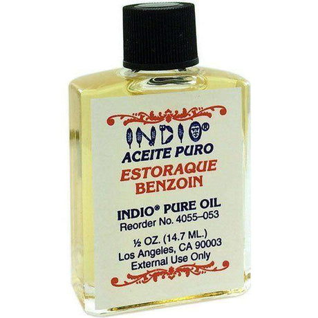 1/2 oz Indio Pure Fragranced Oil - Benzoin - Magick Magick.com